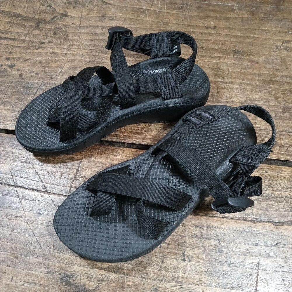 Chaco Black Adjustable Strap Sport Sandals